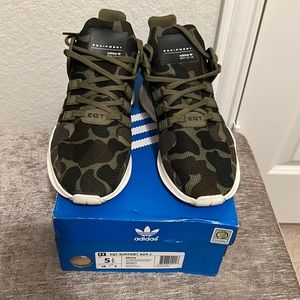 Adidas EQT kids size 5 1/2 camouflage in color